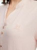 波顿夏女士夏日清爽小 V 领衬衫 纯色肌理感泡泡袖上衣LS057225 商品缩略图4