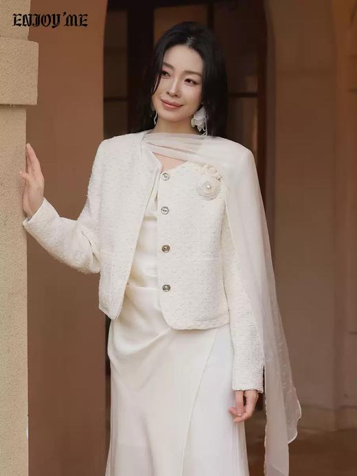 【门店同款】ENJOY春季“柔光芳序”极光织梦小香外套 169250128 商品图2