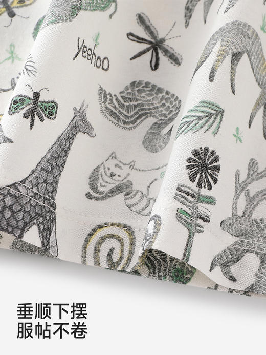 英氏儿童衣服男女童夏季短袖t恤纯棉动物圆领上衣YRTCJ2S021A 商品图4