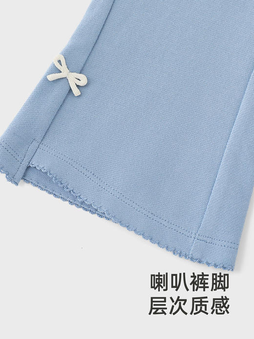 英氏儿童牛仔裤夏季休闲长裤新款女童微喇叭裤子YRKZJ2R031A 商品图2