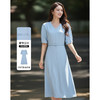 米思阳2026春夏新款时尚简约V领连衣裙收腰职场通勤裙子女士1735/1039 商品缩略图10