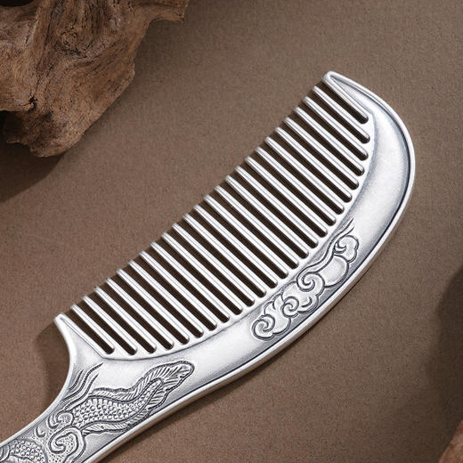 子佩集【云龙丹凤】银S999梳子【YH06402001-3】龙凤2601 商品图4