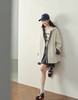 开心果风衣撞色连帽风衣春秋休闲工装一手长外套 商品缩略图9