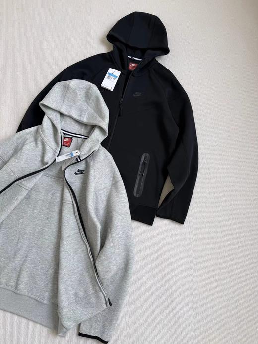 F032380男子全长拉链开襟连帽衫连帽衫针织休闲拼接拉链外套 商品图2