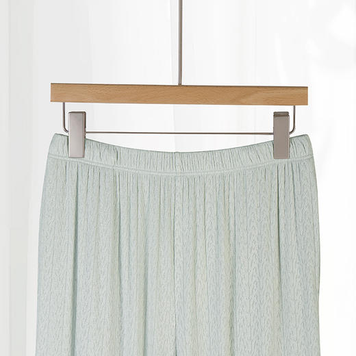 美奈川睡衣女家居服套装花边v领长袖套装 JJ28194 商品图9