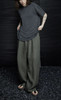 进阶老钱风松针绿苎麻阔腿裤 商品缩略图3