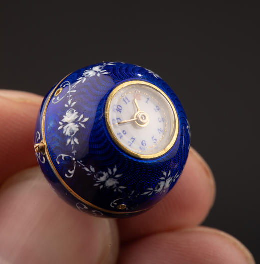 独角鹿西洋古董1910-1920年代瑞士出品球形怀表及原配表链（红色原装盒） 商品图7