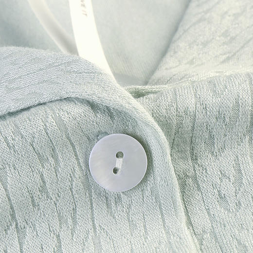 美奈川睡衣女家居服套装西装领长袖套装 JJ28195 商品图9