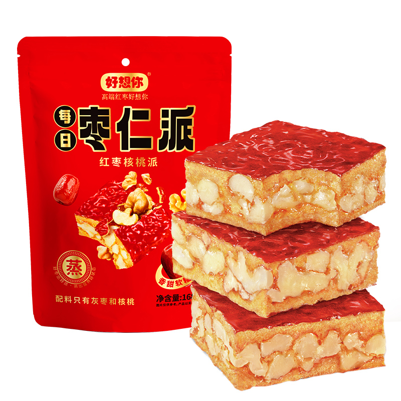 好想你missyou核心派168g*1袋红枣夹核桃