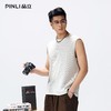 PINLI品立2026夏季新款宽松圆领无袖T恤打底衫运动健身汗背心男士GD262114048 商品缩略图0