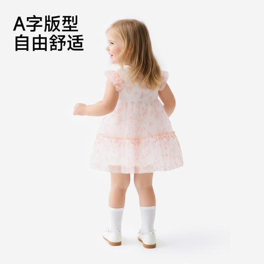 英氏女童裙子夏季小女孩公主裙休闲甜美女生碎花裙女宝宝连衣裙 商品图4