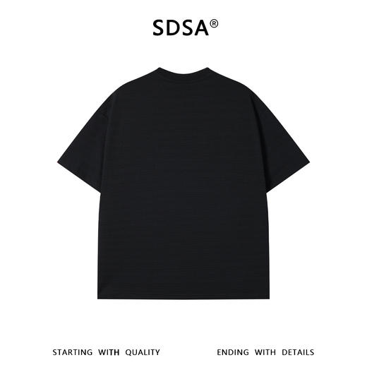 26605SDSA男装2026新款轻奢极简风横纹金属字母设计圆领短袖T恤百搭 商品图2