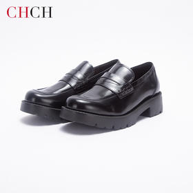 CHCH女式牛皮厚底休闲乐福鞋平衡鞋CP1B5081