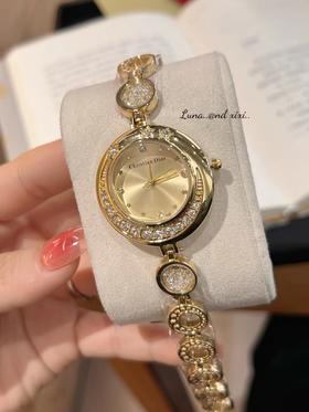 F032335珍珠手链女圆形小表盘时尚ins港风女士百搭好看时尚手表