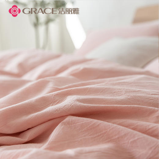洁丽雅（Grace)妃子笑.全棉色织水洗棉四件套JLY25704 商品图4