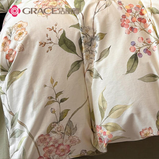 洁丽雅（Grace)暗香.40支精梳棉数码印花四件套JLY25601 商品图4