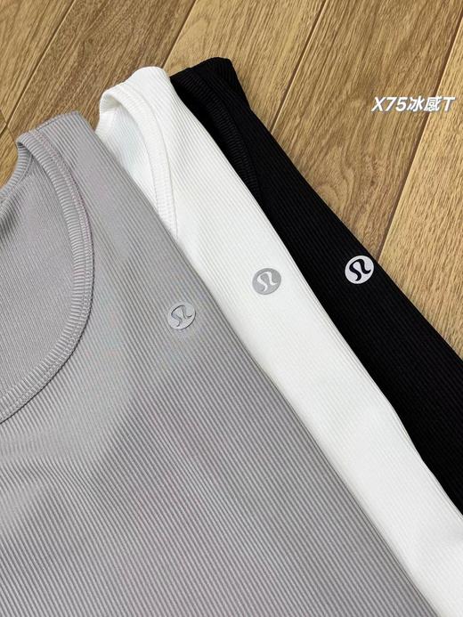 F032368一包三件装春夏新款女士三色冰感大U领燕尾短袖T 商品图3