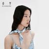 烂漫田园』桑罗蓝底碎花印花真丝丝巾100%桑蚕丝女百变造型配饰 商品缩略图2