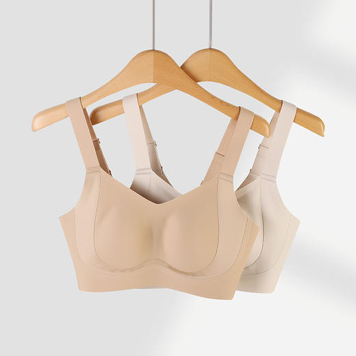 美奈川新款无钢圈中厚杯聚拢小胸收副乳内衣女防下垂防外扩胸罩盈润杯 BRA11496 商品图6
