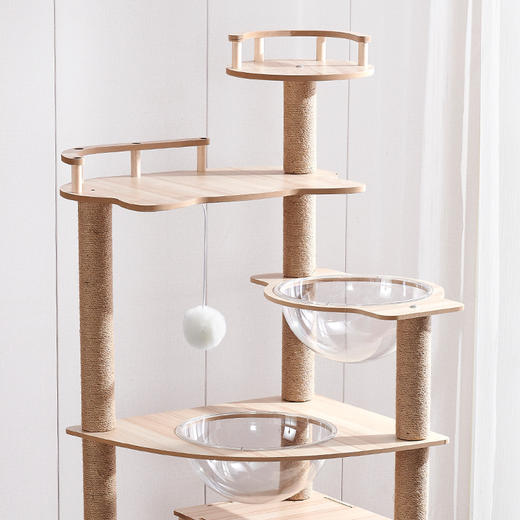 【宠物用品】-一体大型别墅猫架猫抓柱猫用品四季通用 商品图2