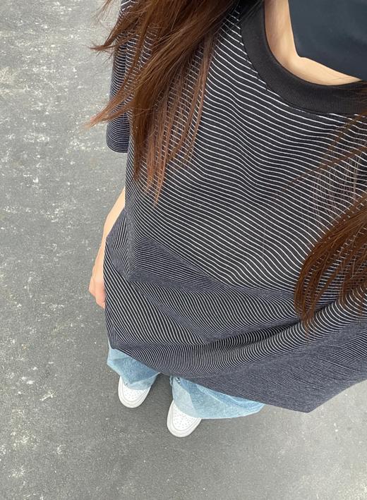 <曾小咸推荐>3.24  日系撞色休闲条纹T 日常109/件 活动价89/件！！【预售款，预计3-15天发货】 商品图5