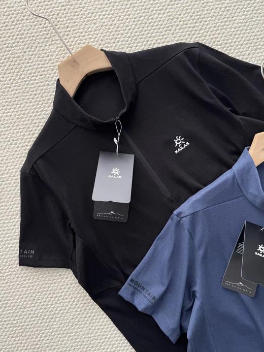 F032304夏季新款日常百搭速干透气半开拉链速干T恤 商品图3