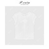 03-4潘依绣丁丁宠粉天丝羊毛简约百搭刺绣花朵小飞袖T恤 M8926 商品缩略图1