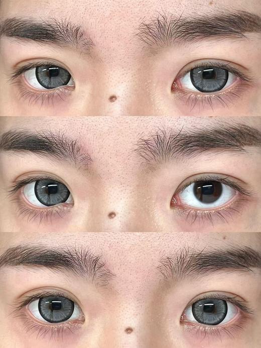 『日抛两片装』YUKICON--/绒绒暖阳/绒绒云灰/绒绒墨绿-总直径14.5mm-着色13.9mm【日抛0-800度 无525/575】 商品图5