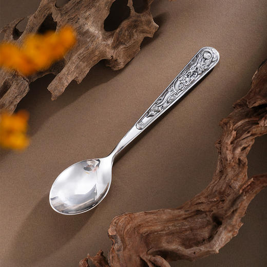 子佩集【龙兴福聚】银S999摆件【SZ000413】餐具龙&福勺子2601 商品图0