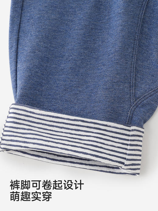 英氏儿童裤子夏季新款男童女童牛仔休闲短裤百搭中裤YRKZJ2S057A 商品图4