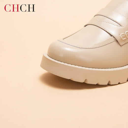 CHCH女式牛皮厚底休闲乐福鞋平衡鞋CP1B5081 商品图5
