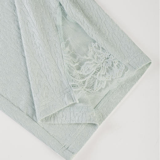 美奈川睡衣女家居服套装花边v领长袖套装 JJ28194 商品图14