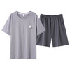 男士夏季纯棉薄款睡衣 休闲简约家居服套装 商品缩略图9