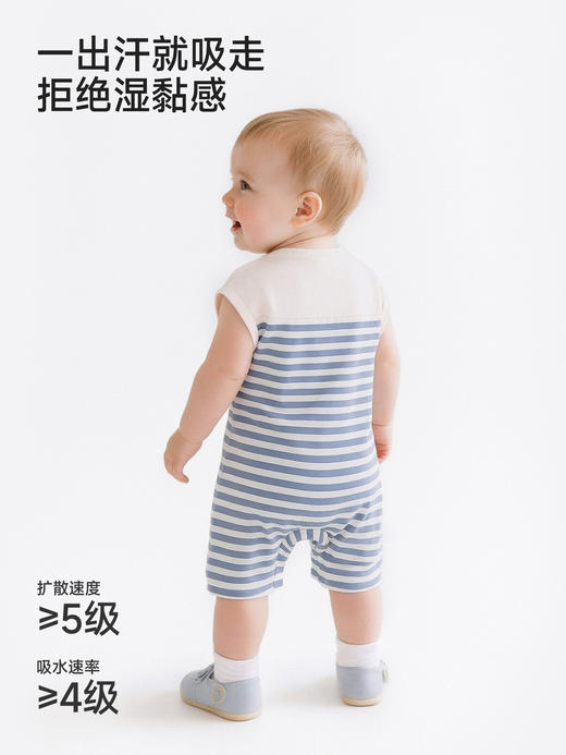 【Happy Horse联名】英氏婴儿衣服宝宝夏季短袖连体衣速干哈衣YRHBJ2S072A 商品图3