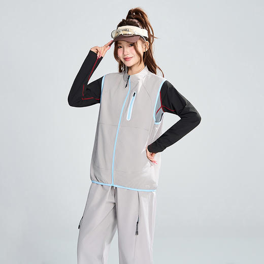 LUCKY DEER幸运鹿情侣款防泼水运动时尚防风运动马甲 商品图2