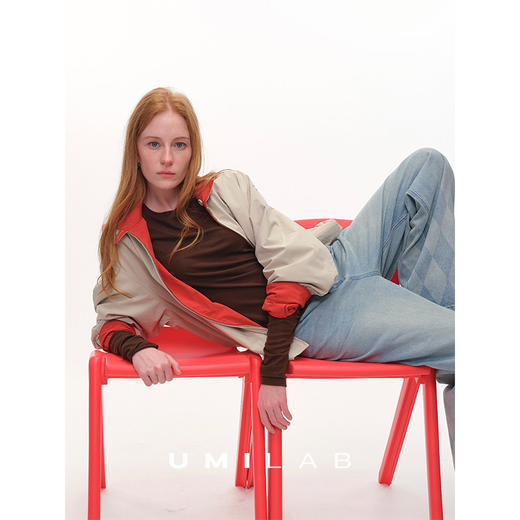 UMILAB｜倒影*重工烧花原创菱格纹VTG洗水 轻薄春夏牛仔裤OP1328V 商品图4