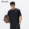 PINLI品立2026夏季新款男士落肩纯色百搭圆领短袖T恤上衣体恤潮牌GD262111035 商品缩略图3