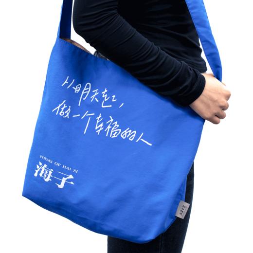 【人文之宝】海子系列·海子诗歌·单肩包（蓝色） 商品图5