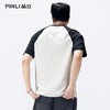 PINLI品立2026夏季新款男士撞色百搭连肩袖圆领短袖T恤上衣体恤潮GD262111044 商品缩略图2