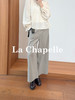 专柜实拍【遮胯显腿直】拉夏贝尔/La Chapelle春夏新款高腰宽松显瘦小个子休闲裤舒适通勤百搭 商品缩略图2