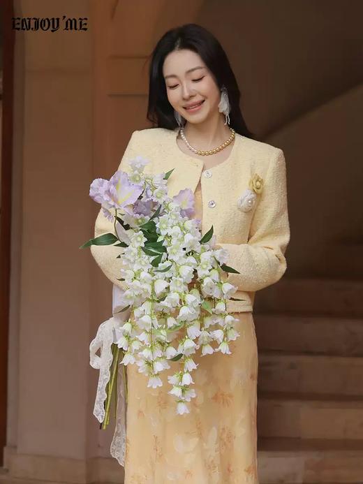 【门店同款】ENJOY春季“柔光芳序”极光织梦小香外套 169250128 商品图1