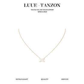 Chaumet尚美Liens结缘系列交叉单钻项链，原版定制超精工