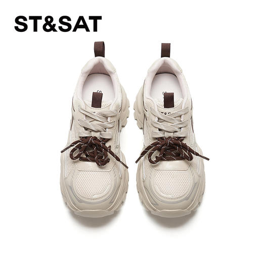 星期六26春新款复古运动网面增高老爹鞋SSE1112028 商品图5