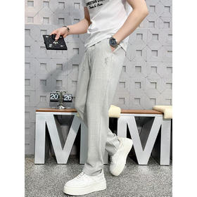 休闲直筒卫裤男士运动宽松简约纯色抽绳松紧腰长裤  KDZC-26012/26011