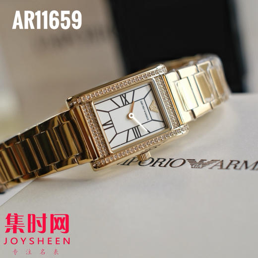 原单阿玛尼AR11659 迷你方形女士腕表｜腕间的小确幸，是每天的心动开关 商品图2