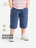 英氏儿童裤子夏季新款男童女童牛仔休闲短裤百搭中裤YRKZJ2S057A 商品缩略图0