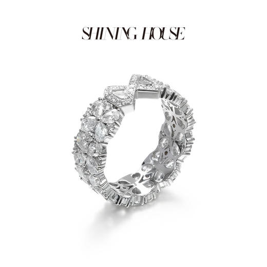 星运钻·永恒之环系列 ShiningHouse培育] 18k金钻石戒指 专利特切钻石星运钻人工真钻人造钻石K金戒指时尚钻石戒指【此商品不支持7天无理由退货退款】 商品图2