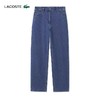 【9.5折】5楼法国鳄鱼LACOSTE女装26春夏新款简约百搭直筒牛仔裤|HF0683-98-3GF吊牌1490折后价1416 商品缩略图0