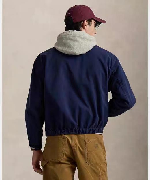 F032303春秋新款美式复古翻领全拉链日常百搭耐磨抗造长袖夹克 商品图8