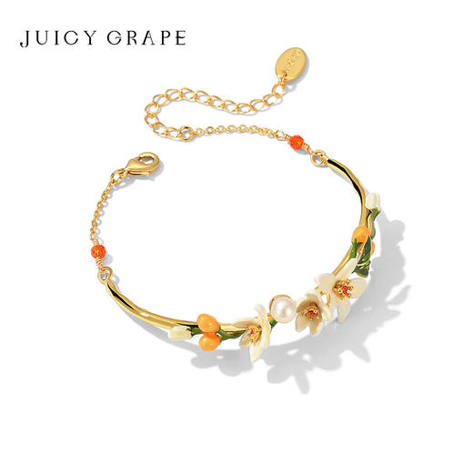 【焕新季】Juicy Grape原创橙花手镯轻奢小众法式小金桔手链生日礼物送女友 商品图1